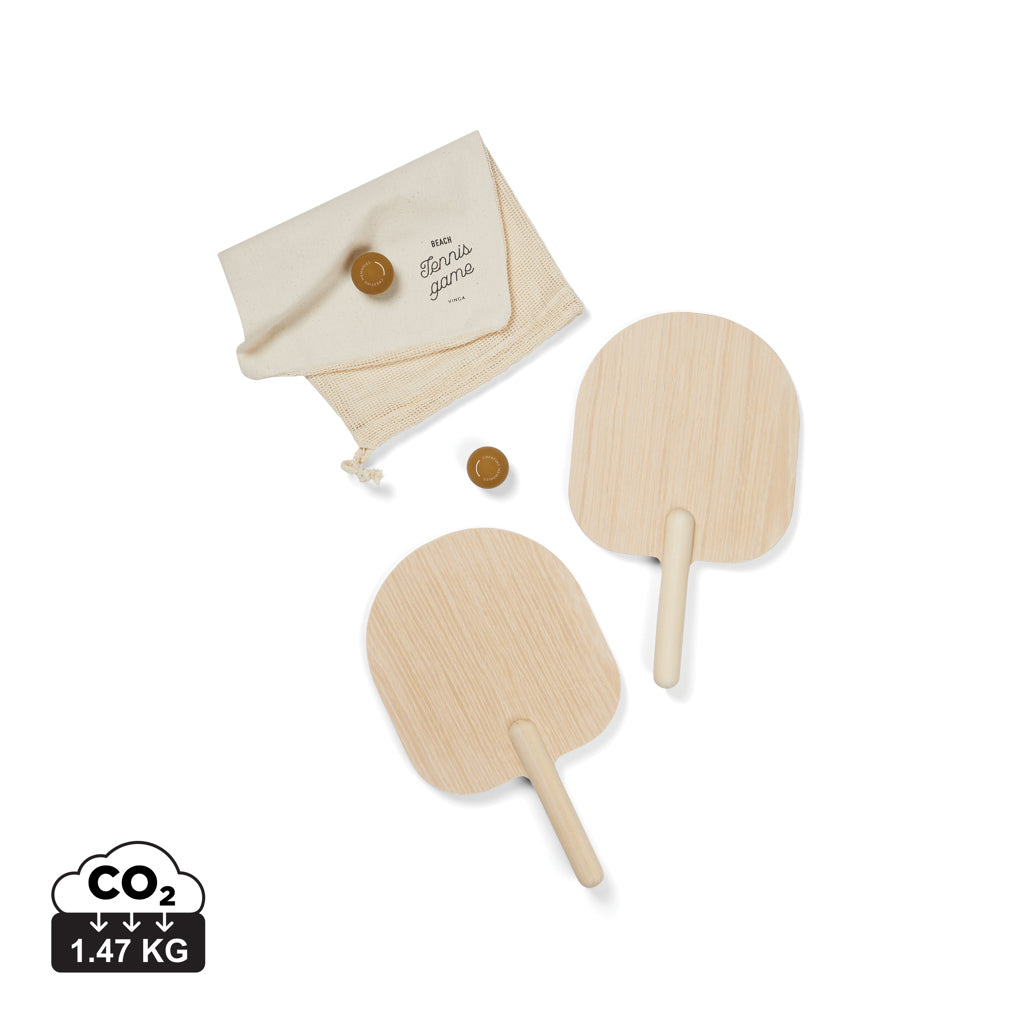 VINGA Miro beach tennis game - Brown