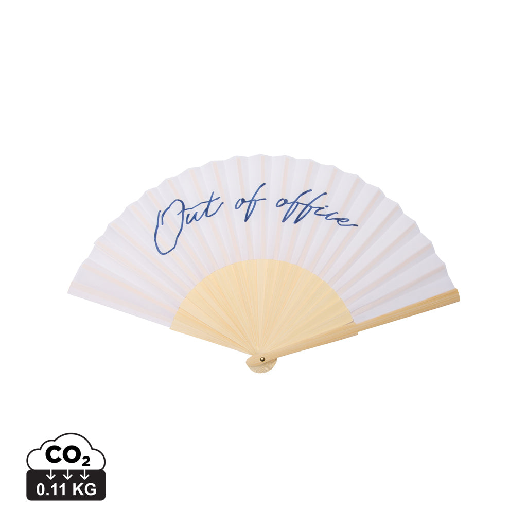VINGA Out of office hand fan - White