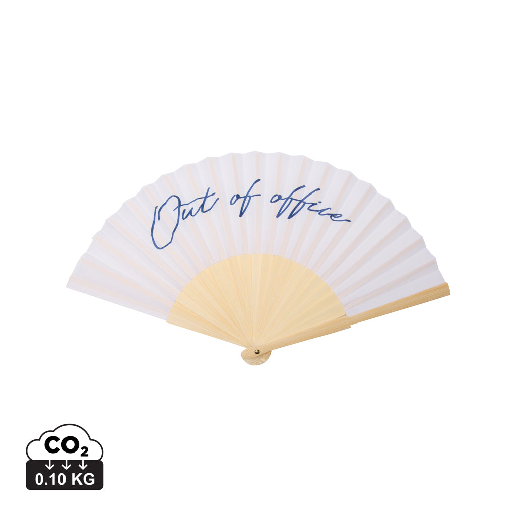 VINGA Out of office hand fan - White