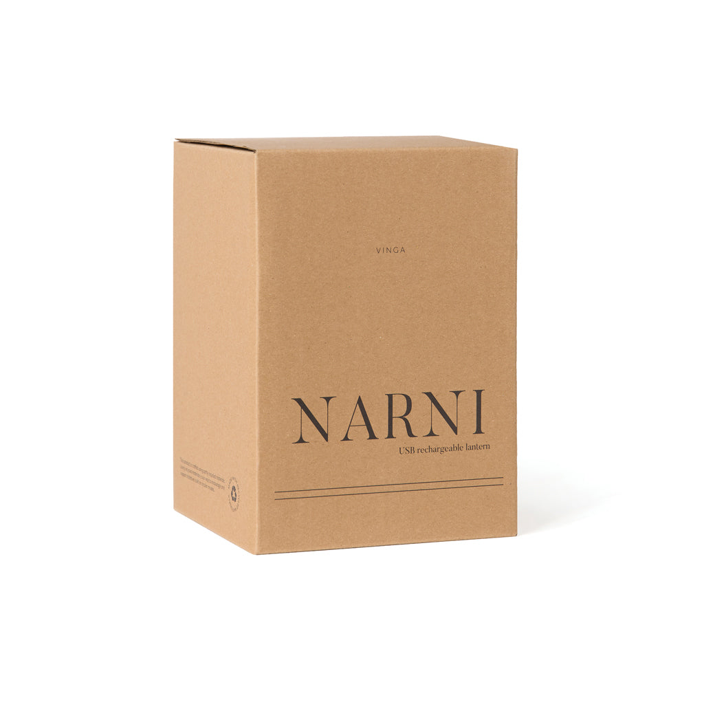 VINGA Narni RCS recycled ABS lantern - Brown