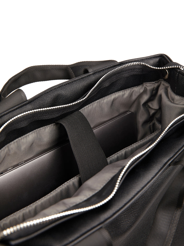 VINGA Bermond RCS recycled PU backpack - Black