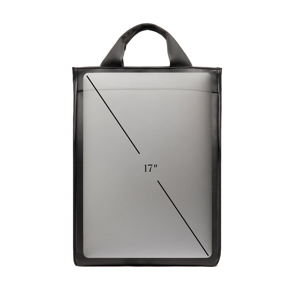 VINGA Bermond RCS recycled PU backpack - Black