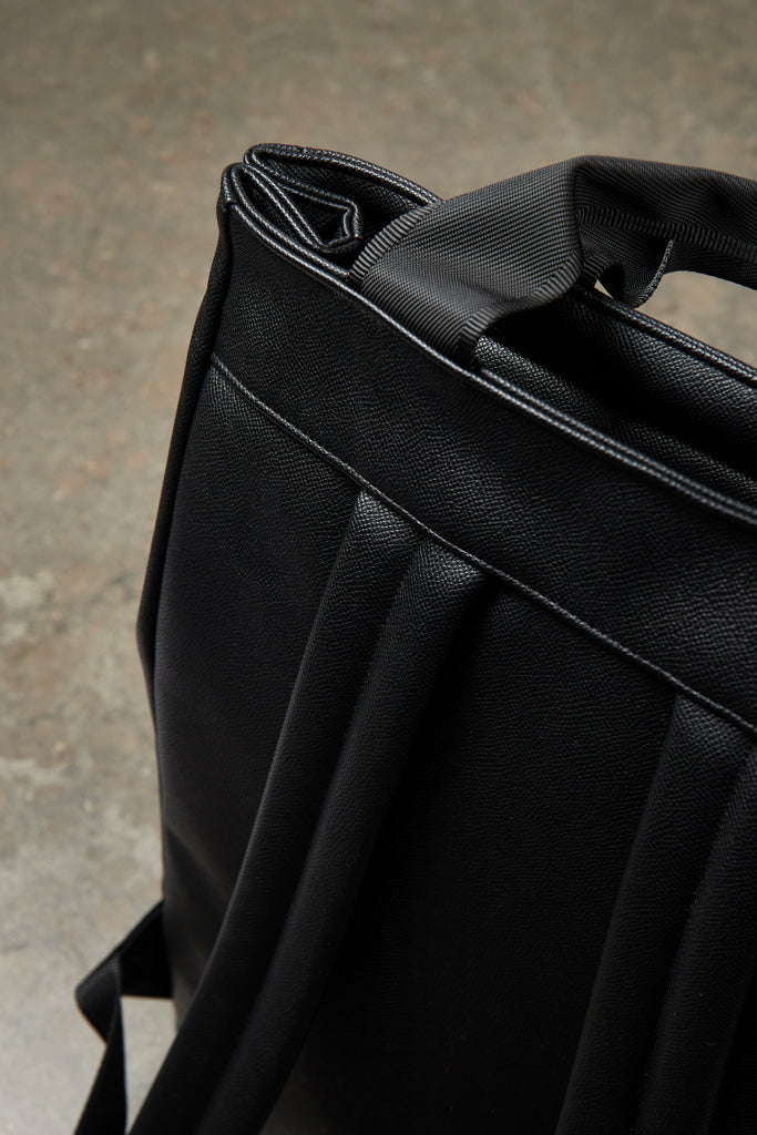 VINGA Bermond RCS recycled PU backpack - Black