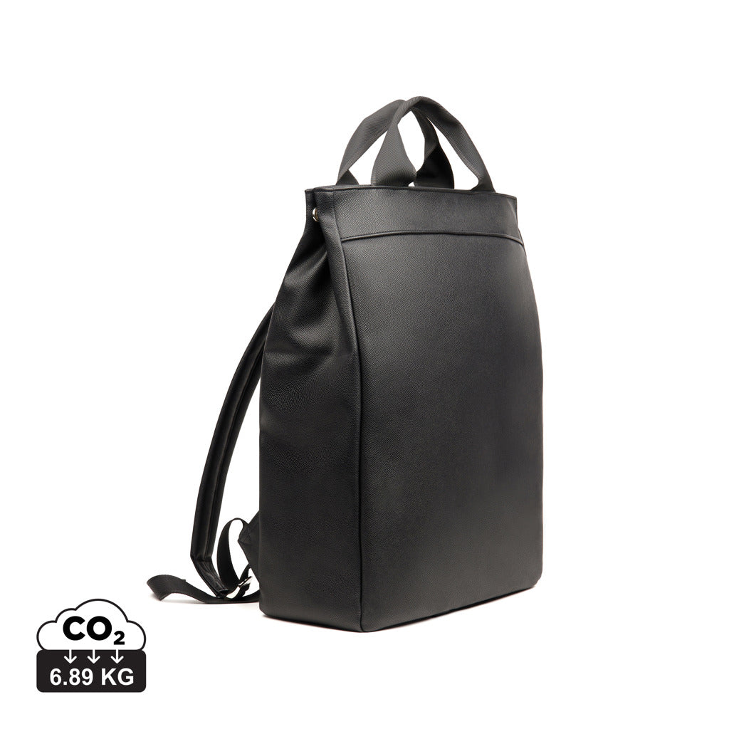 VINGA Bermond RCS recycled PU backpack - Black
