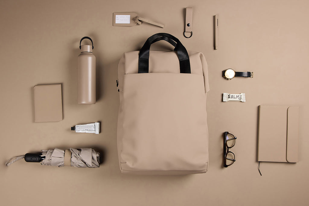VINGA Baltimore RCS tote backpack - Greige