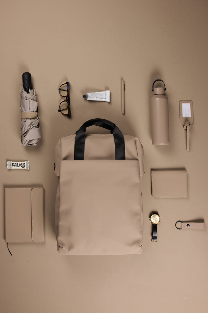 VINGA Baltimore RCS tote backpack - Greige