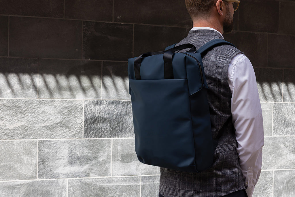 VINGA Baltimore RCS tote backpack - Navy