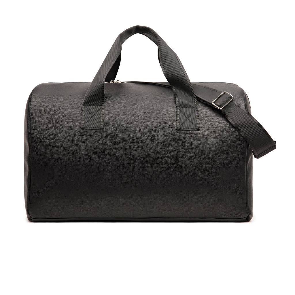VINGA Bermond RCS recycled PU weekend bag - Black