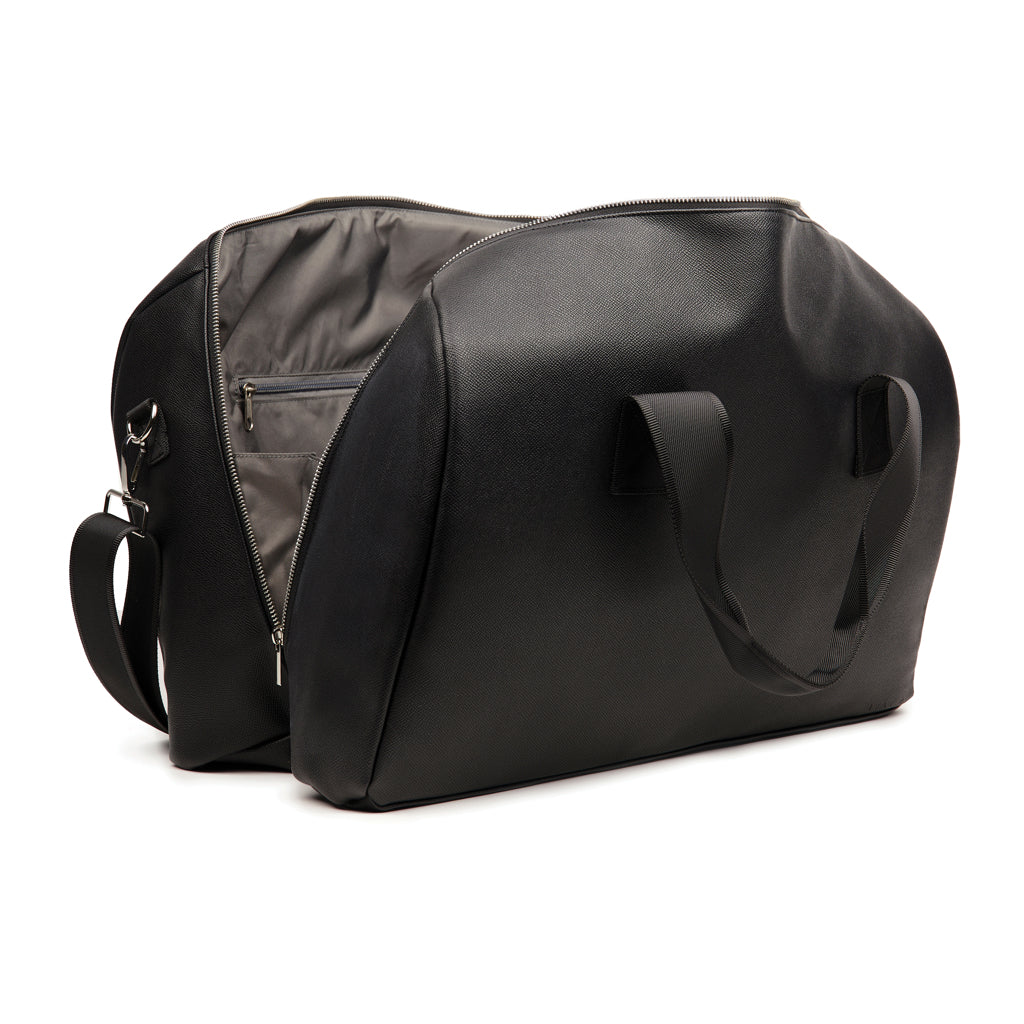 VINGA Bermond RCS recycled PU weekend bag - Black
