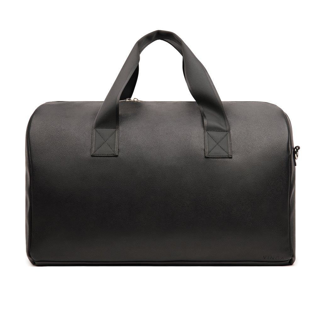 VINGA Bermond RCS recycled PU weekend bag - Black