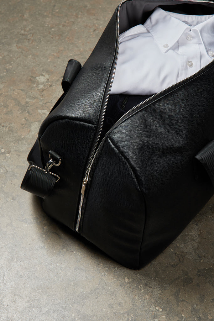 VINGA Bermond RCS recycled PU weekend bag - Black