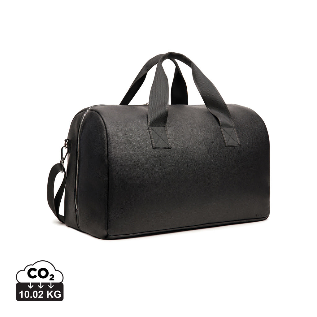 VINGA Bermond RCS recycled PU weekend bag - Black