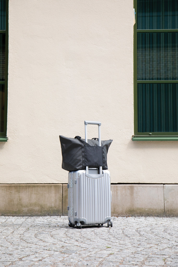 VINGA Livorno GRS recycled polyester weekend bag - Black