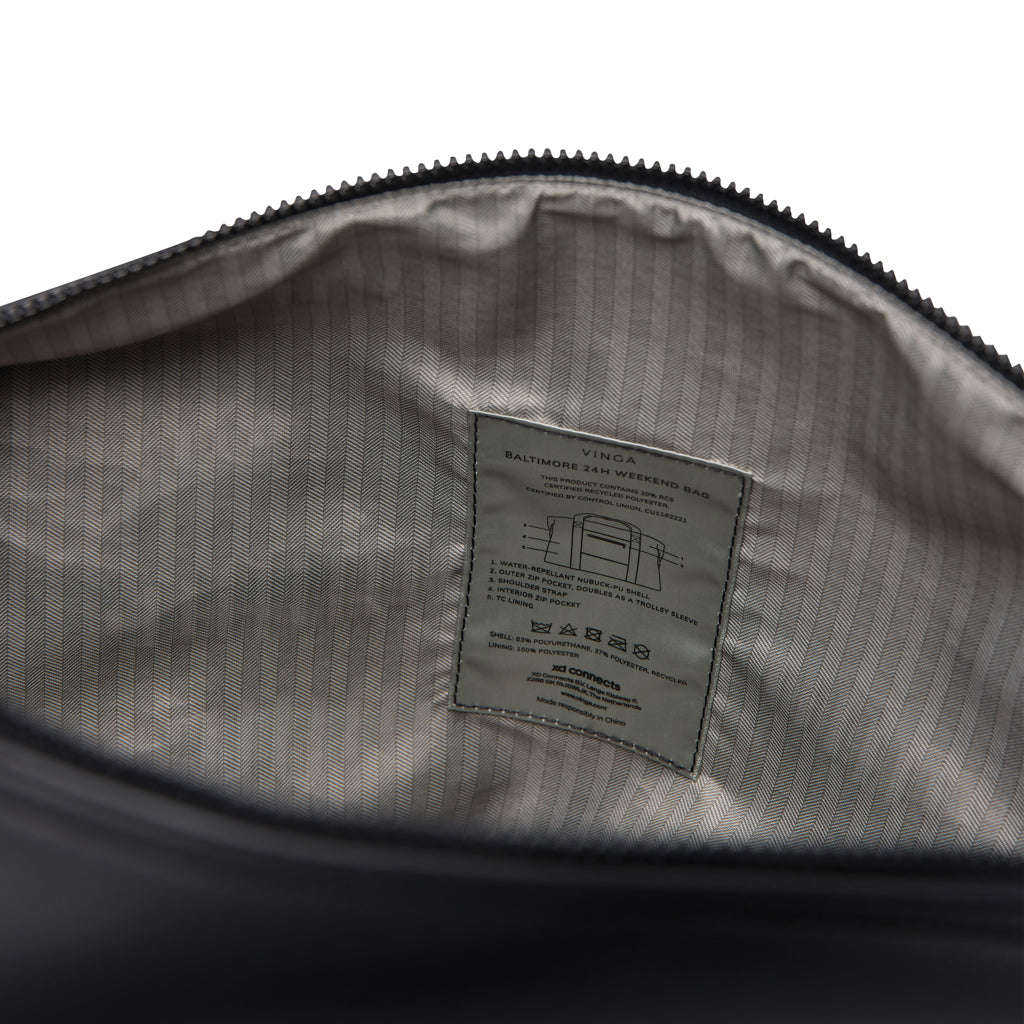 VINGA Baltimore RCS 24h weekend bag - Black
