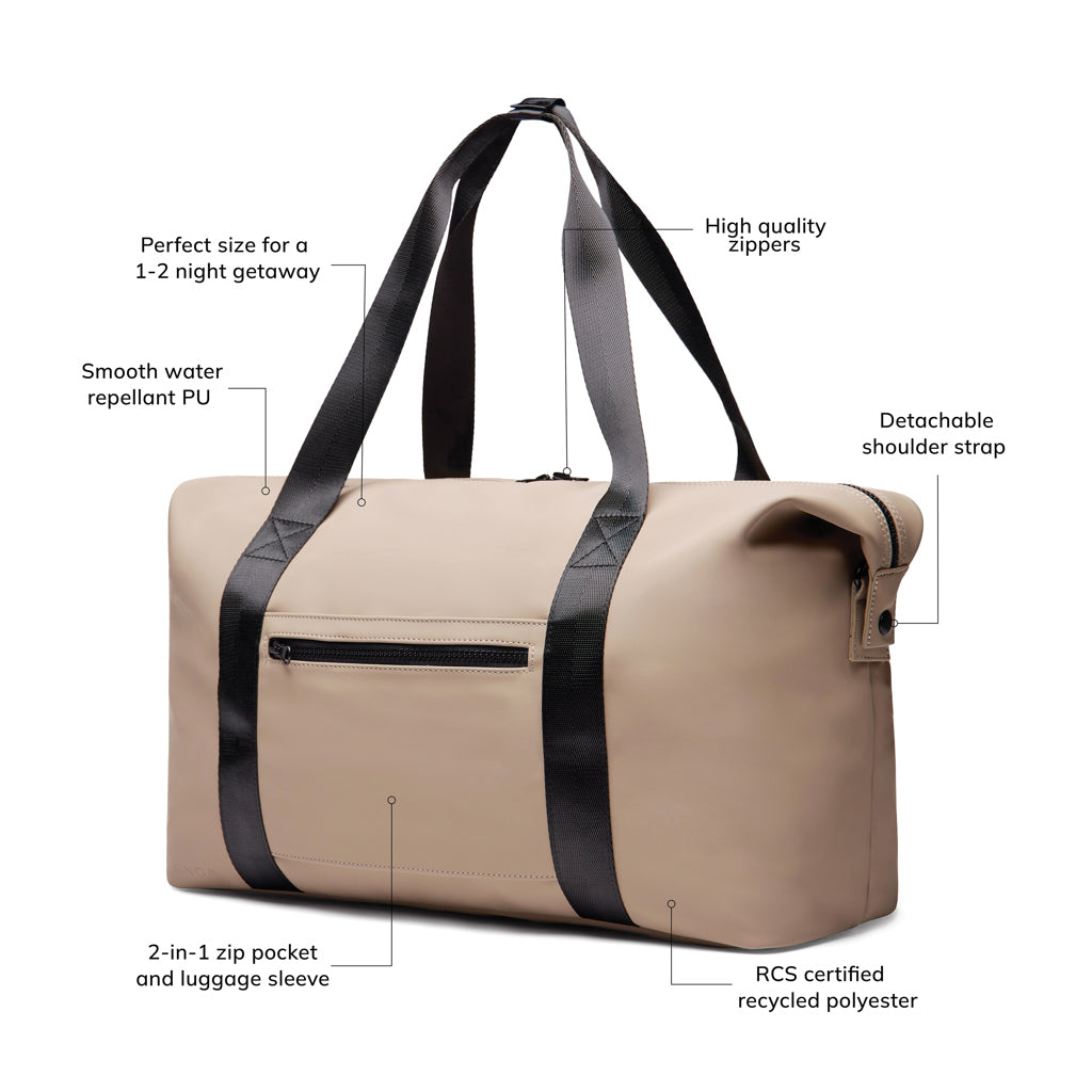 VINGA Baltimore RCS 24h weekend bag - Greige