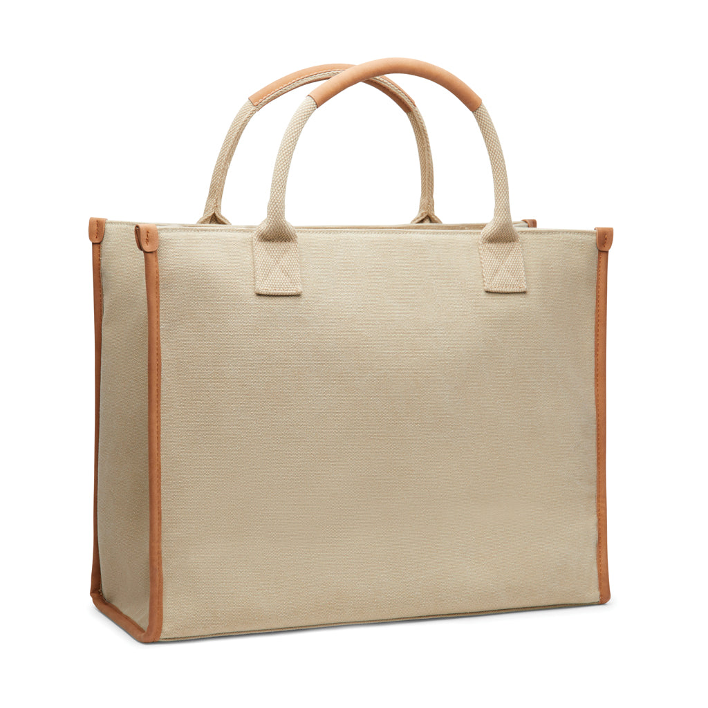 VINGA Bosler RCS recycled canvas office tote - Beige