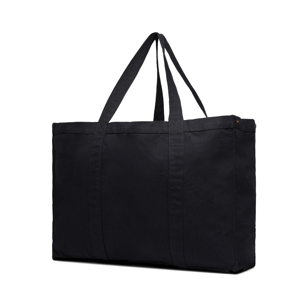 VINGA Hilo AWARE™ recycled canvas maxi tote bag - Black