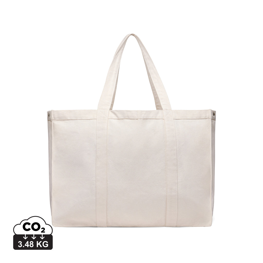 VINGA Hilo AWARE™ recycled canvas maxi tote bag - Off White