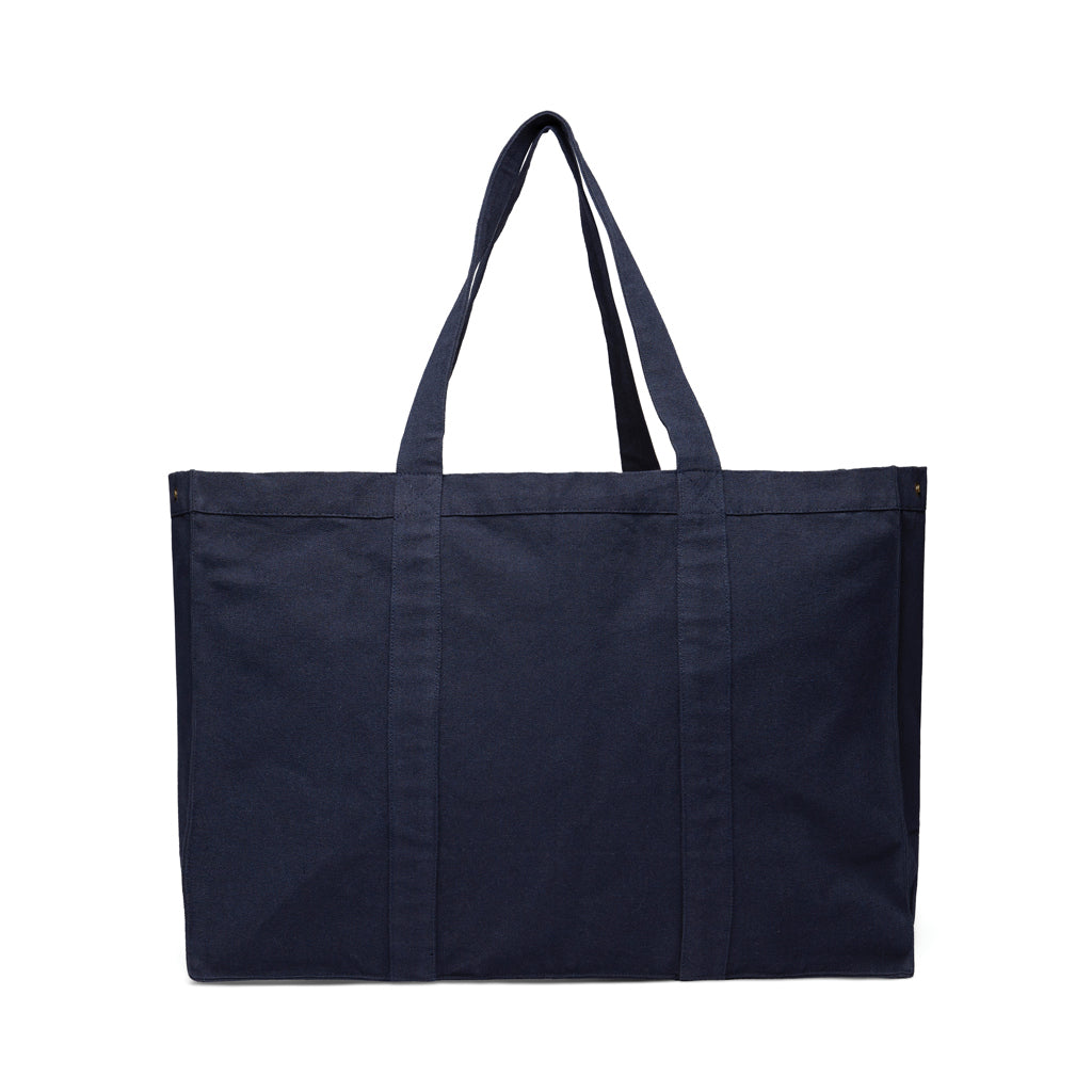 VINGA Hilo AWARE™ recycled canvas maxi tote bag - Navy