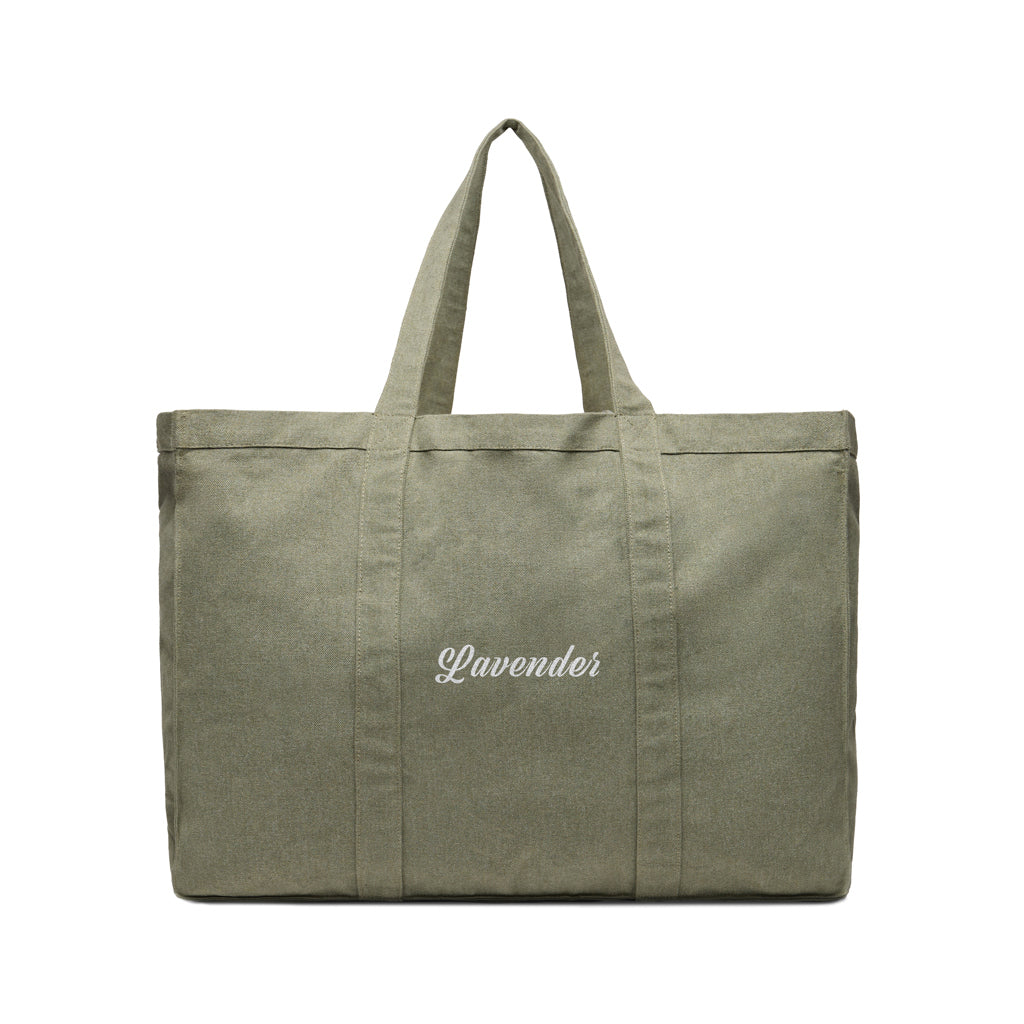 VINGA Hilo AWARE™ recycled canvas maxi tote bag - Green