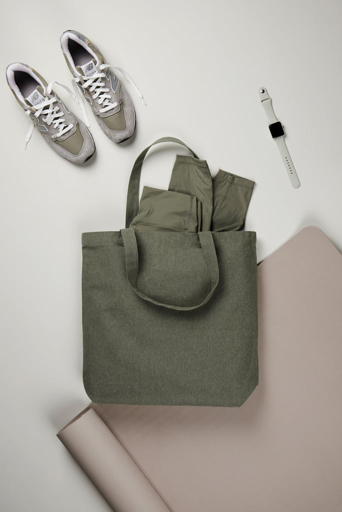 VINGA Hilo AWARE™ recycled canvas tote bag - Green