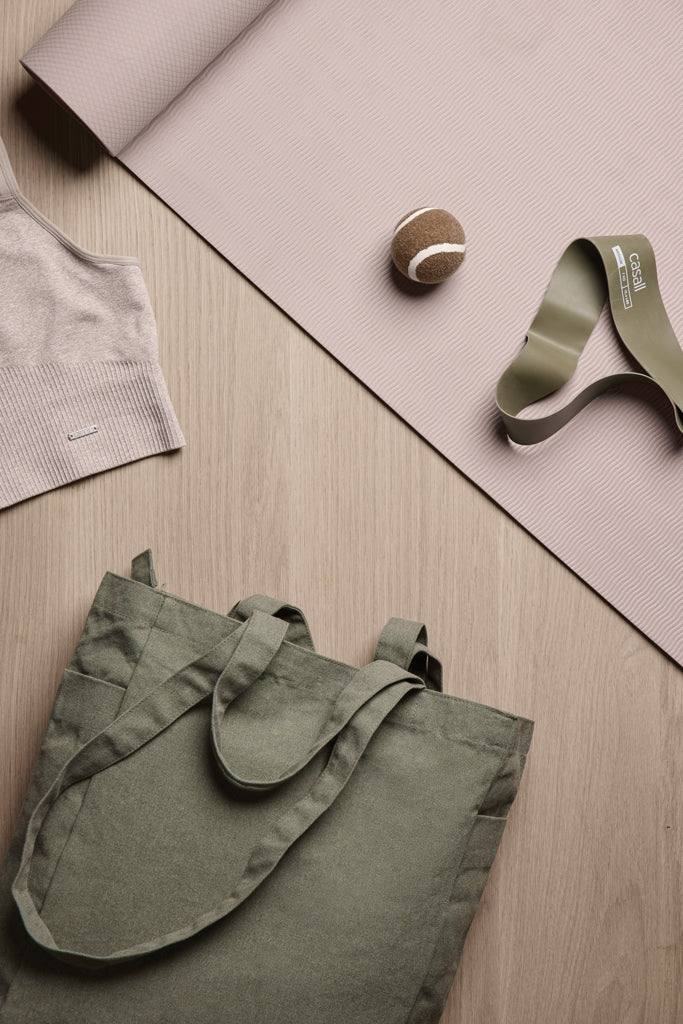 VINGA Hilo AWARE™ recycled canvas tote bag - Green