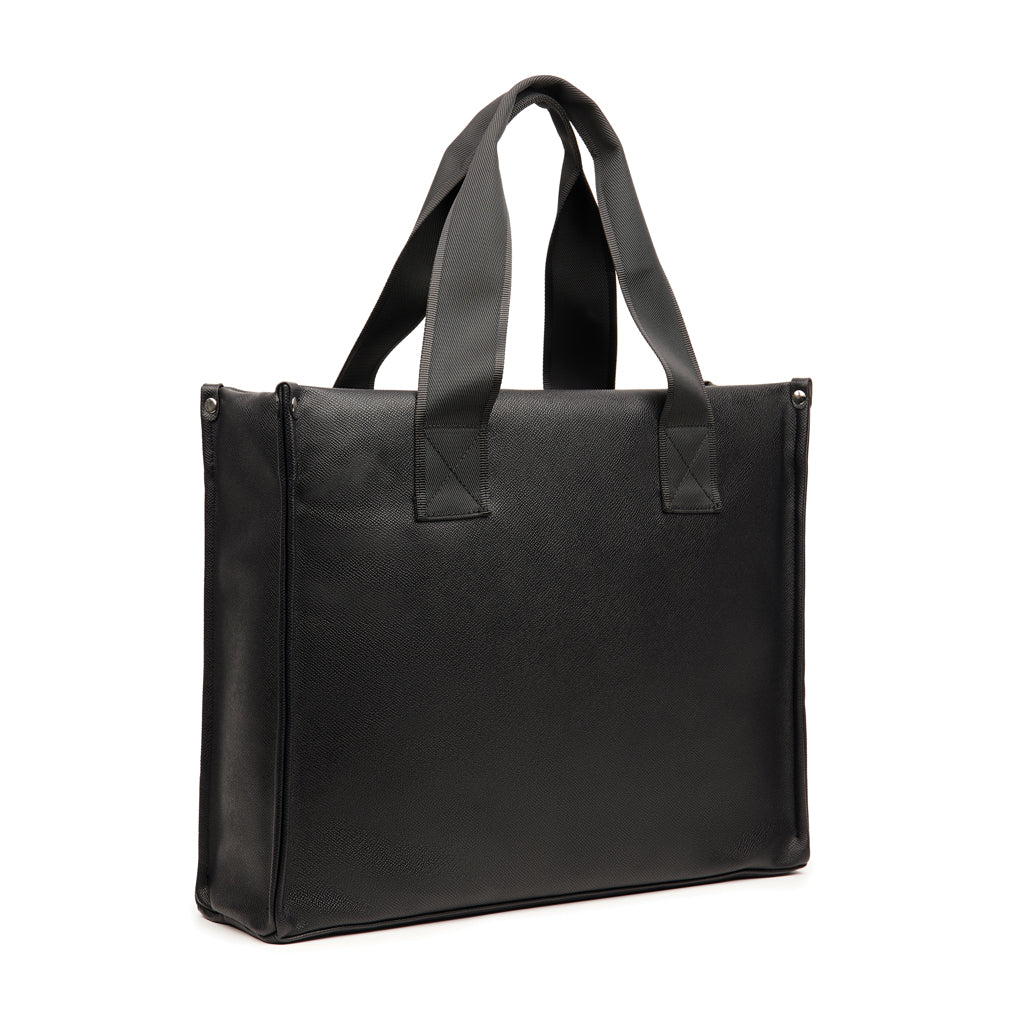 VINGA Bermond RCS recycled PU tote bag - Black