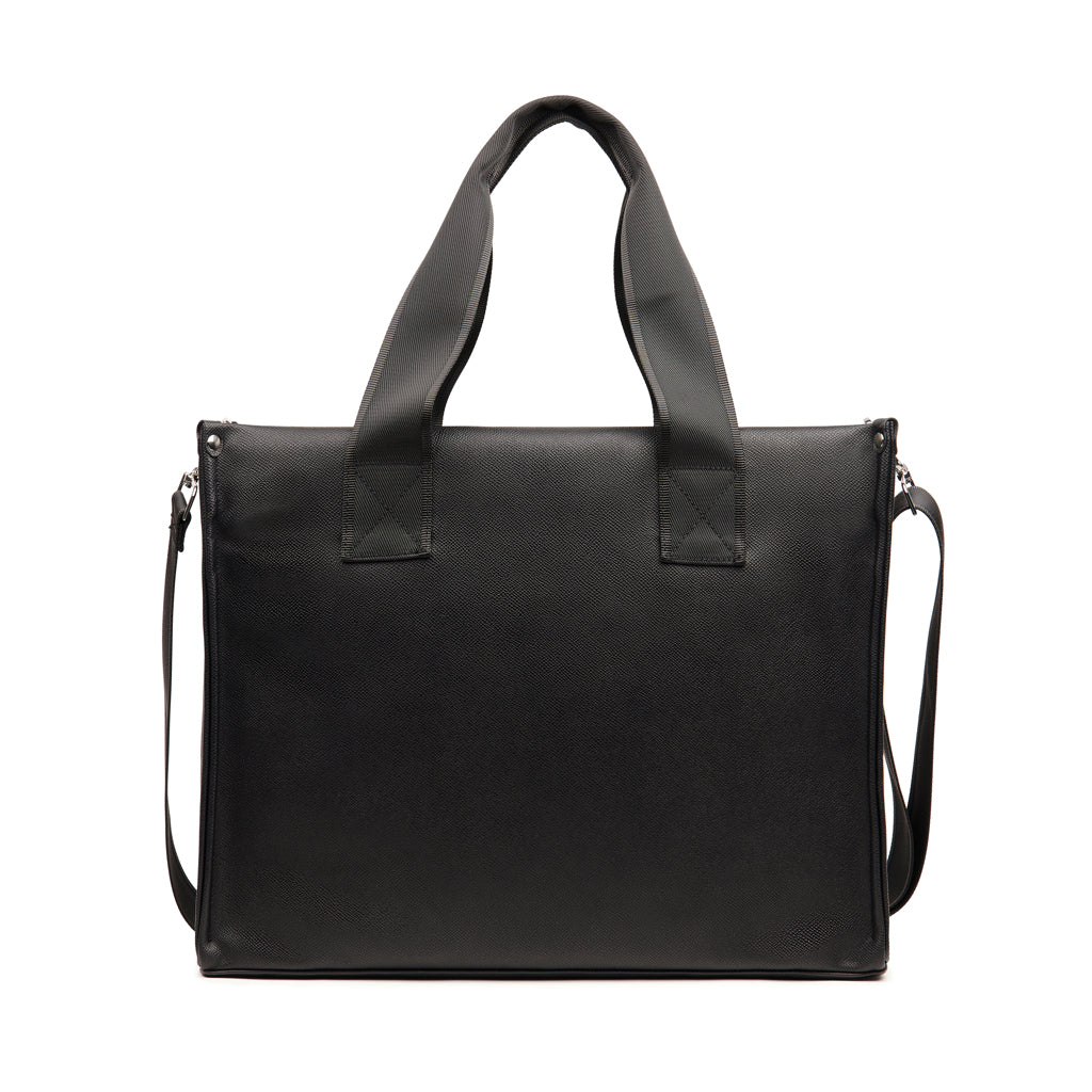 VINGA Bermond RCS recycled PU tote bag - Black