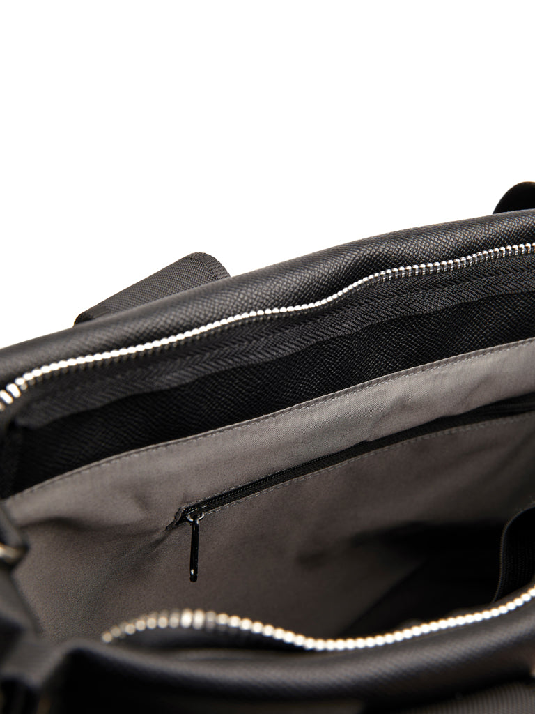 VINGA Bermond RCS recycled PU tote bag - Black