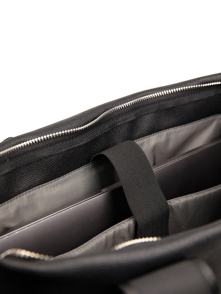 VINGA Bermond RCS recycled PU tote bag - Black