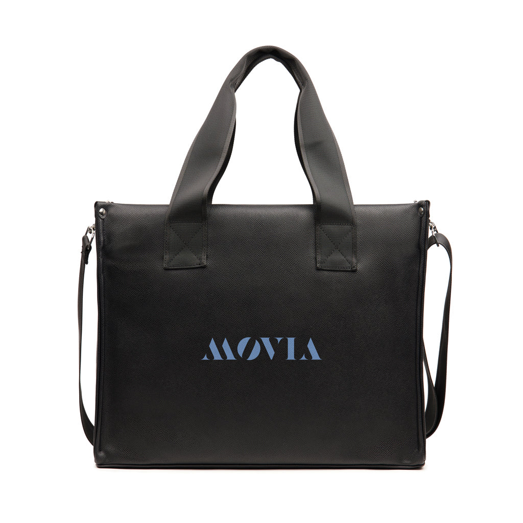 VINGA Bermond RCS recycled PU tote bag - Black
