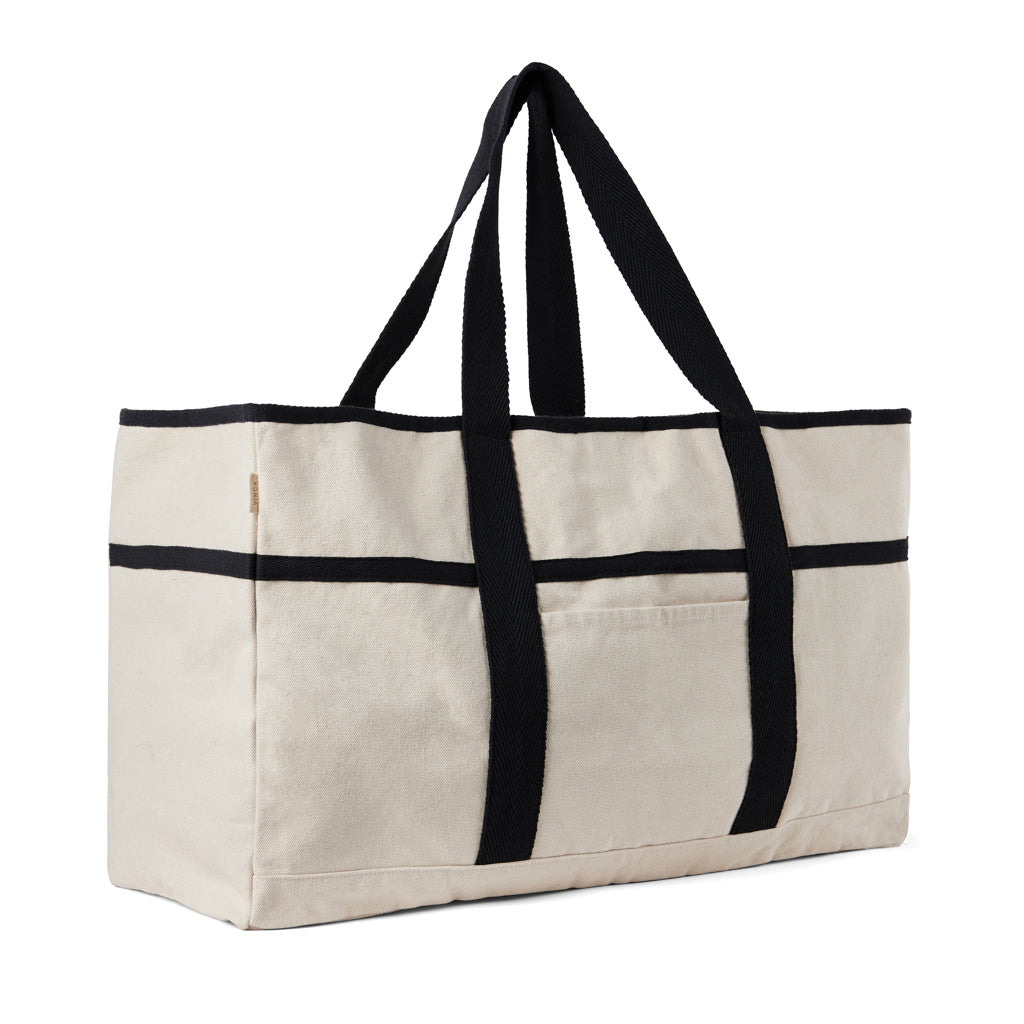 VINGA Volonne AWARE™ recycled canvas beach bag - Off White