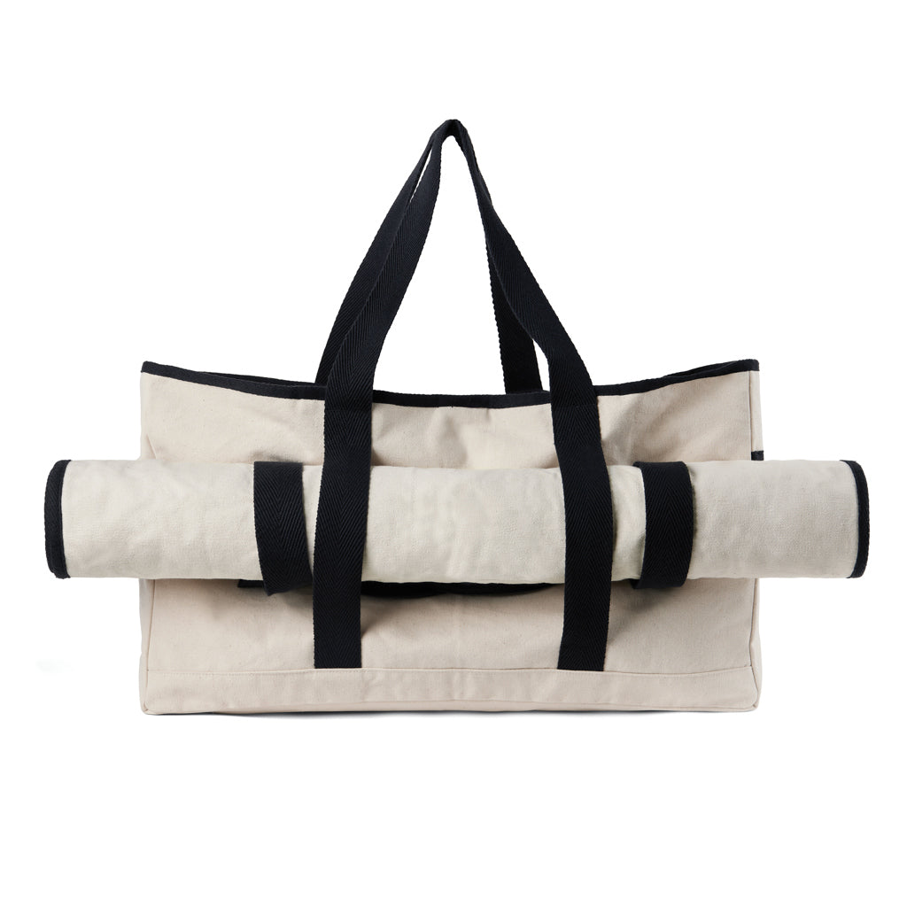 VINGA Volonne AWARE™ recycled canvas beach bag - Off White