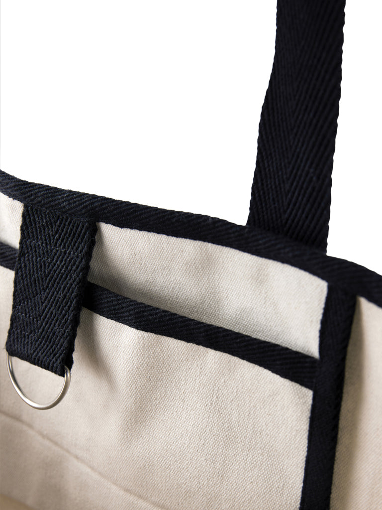 VINGA Volonne AWARE™ recycled canvas beach bag - Off White
