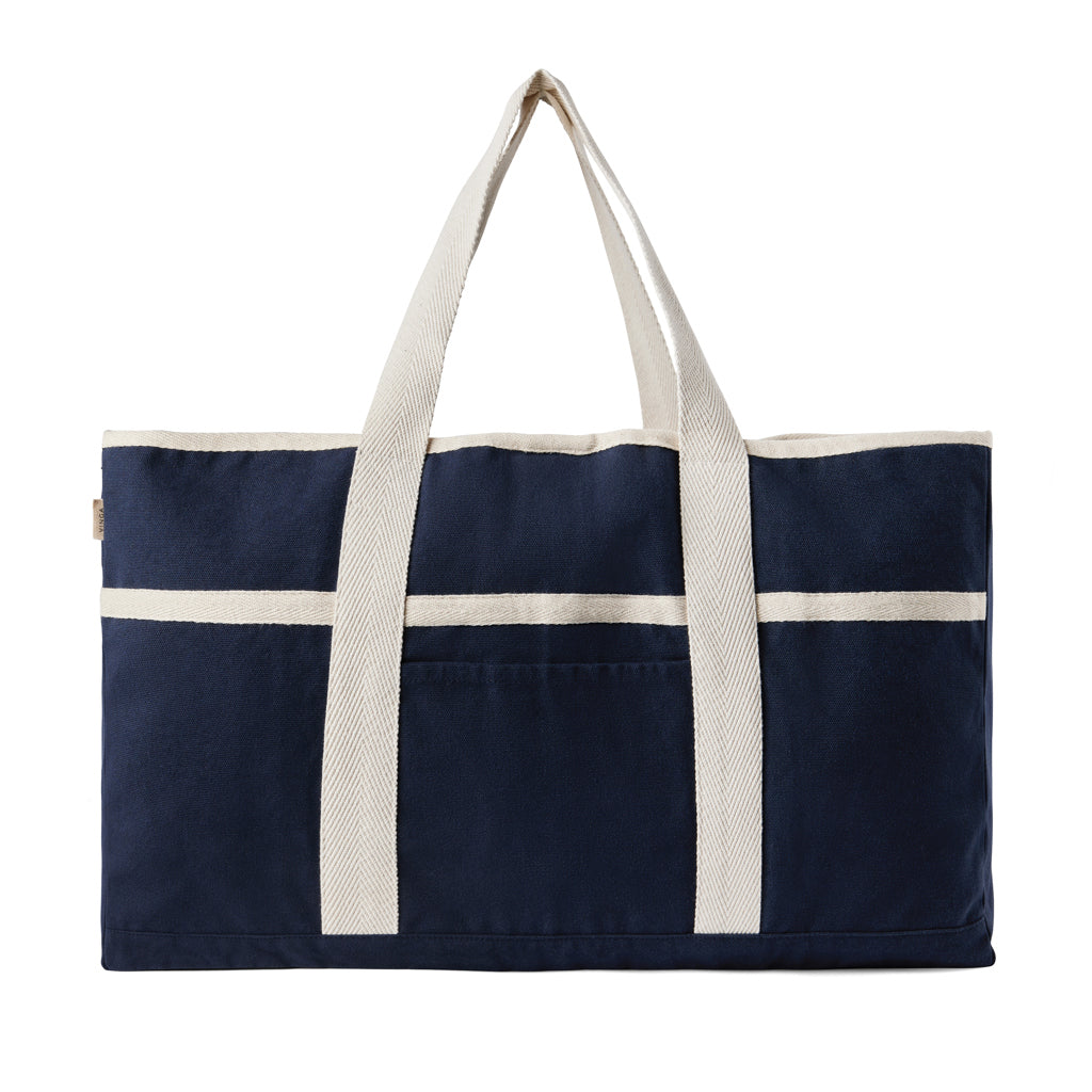 VINGA Volonne AWARE™ recycled canvas beach bag - Blue