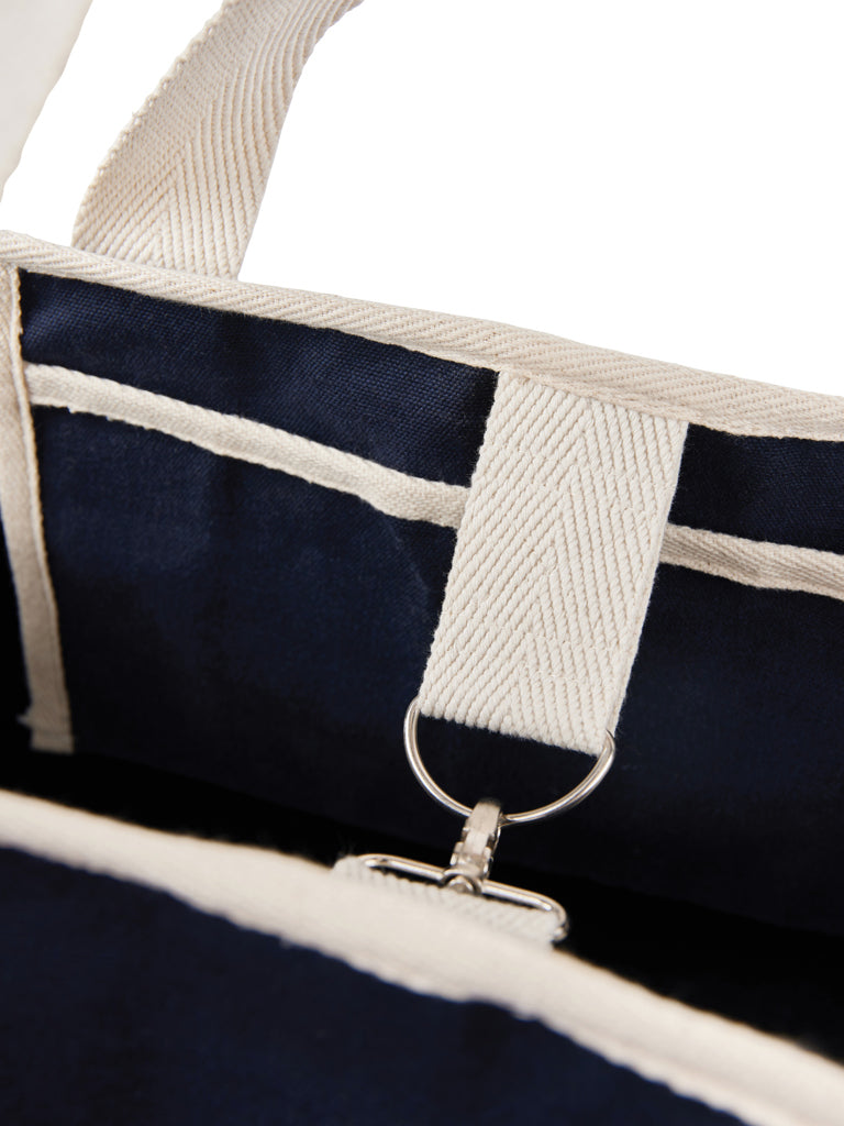 VINGA Volonne AWARE™ recycled canvas beach bag - Blue