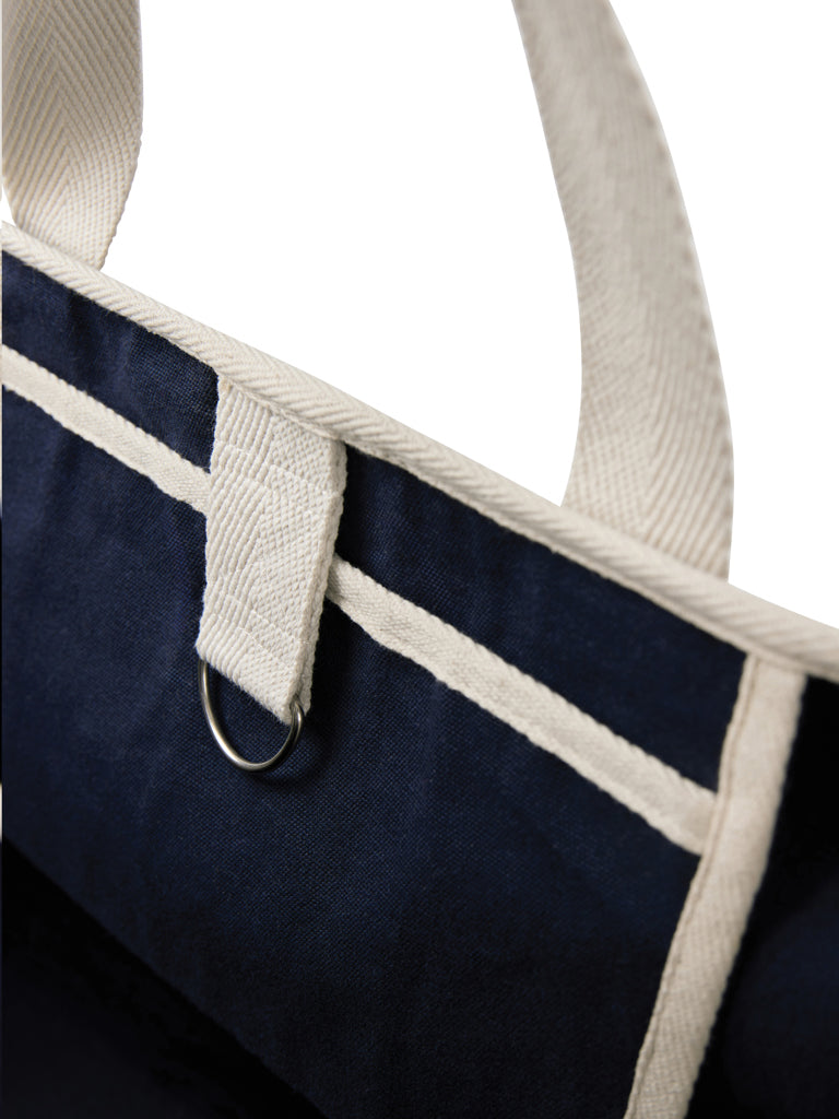 VINGA Volonne AWARE™ recycled canvas beach bag - Blue