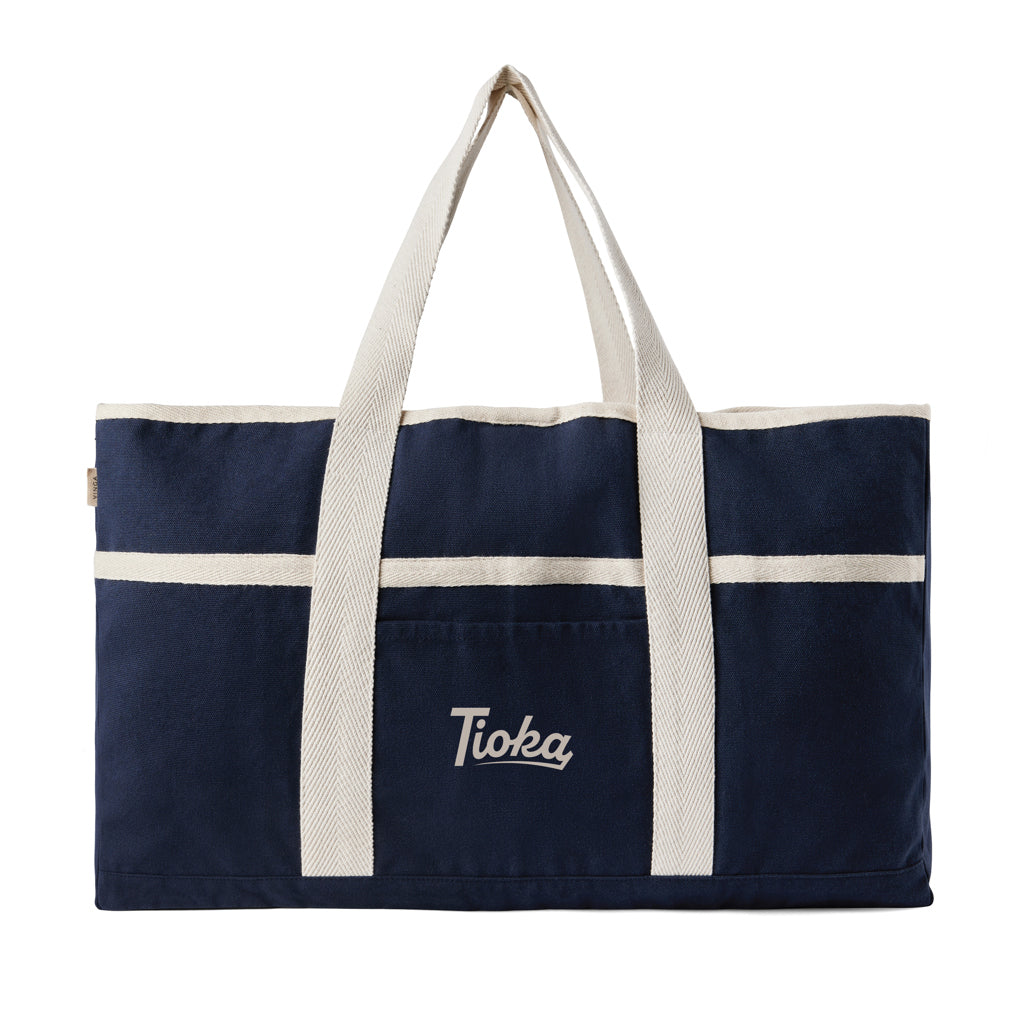 VINGA Volonne AWARE™ recycled canvas beach bag - Blue