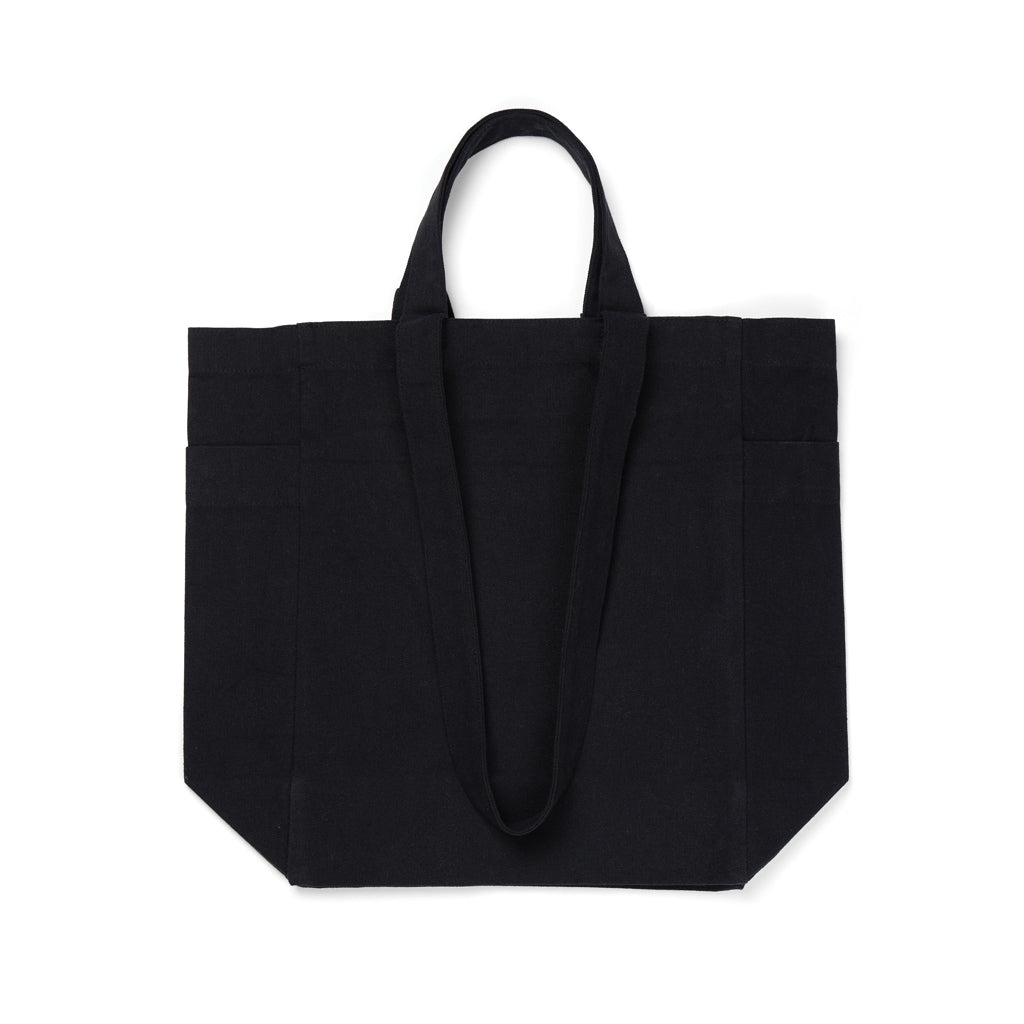 VINGA Hilo AWARE™ recycled canvas zip tote - Black