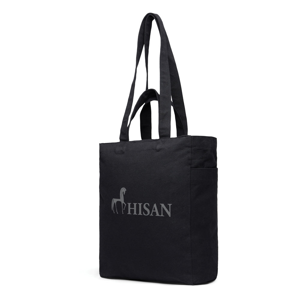 VINGA Hilo AWARE™ recycled canvas zip tote - Black