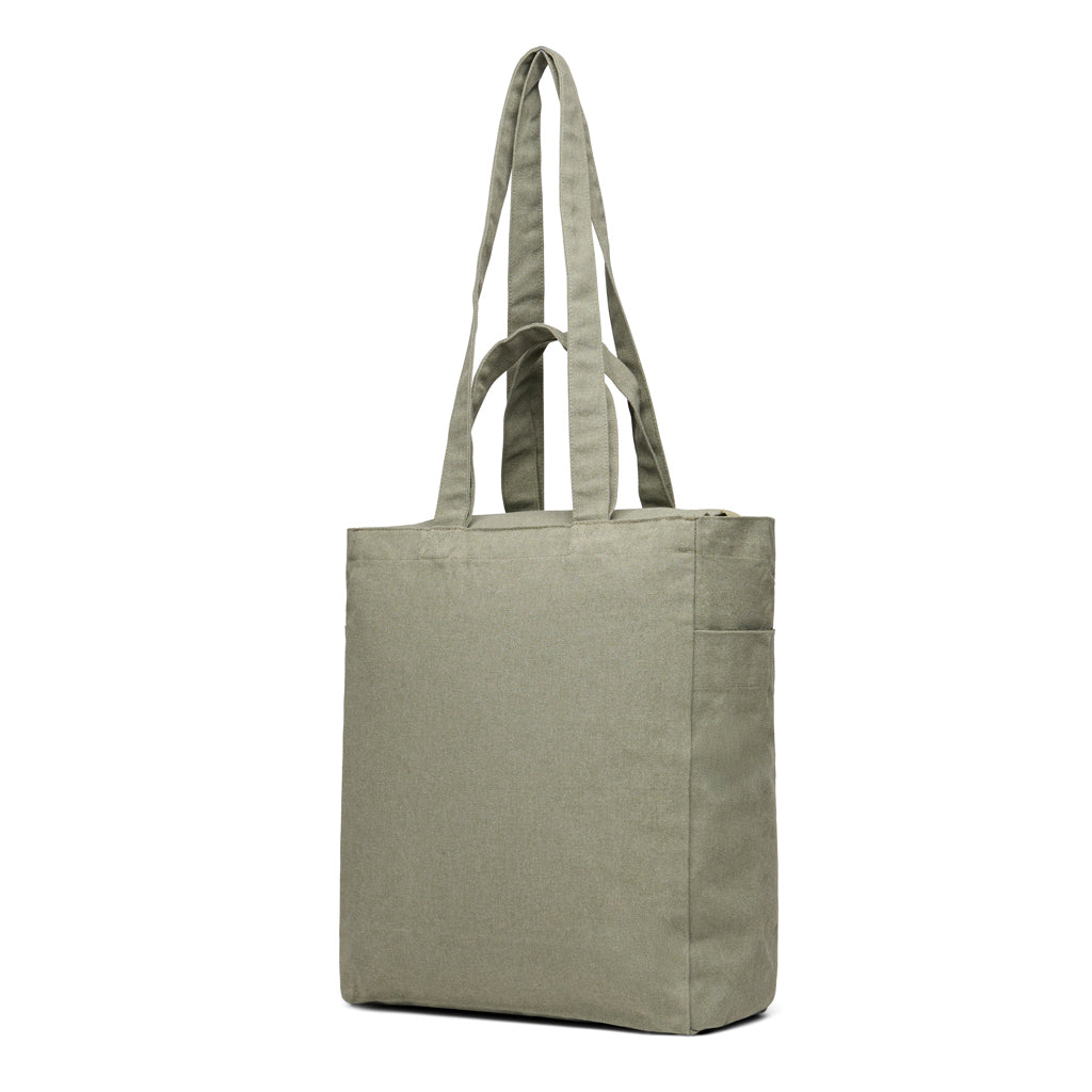 VINGA Hilo AWARE™ recycled canvas zip tote - Green