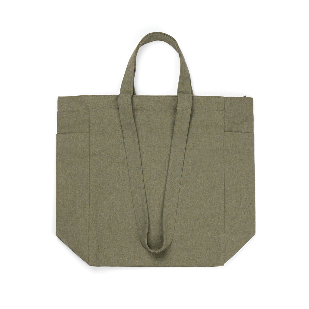 VINGA Hilo AWARE™ recycled canvas zip tote - Green