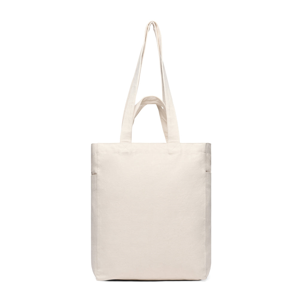 VINGA Hilo AWARE™ recycled canvas zip tote - Off White