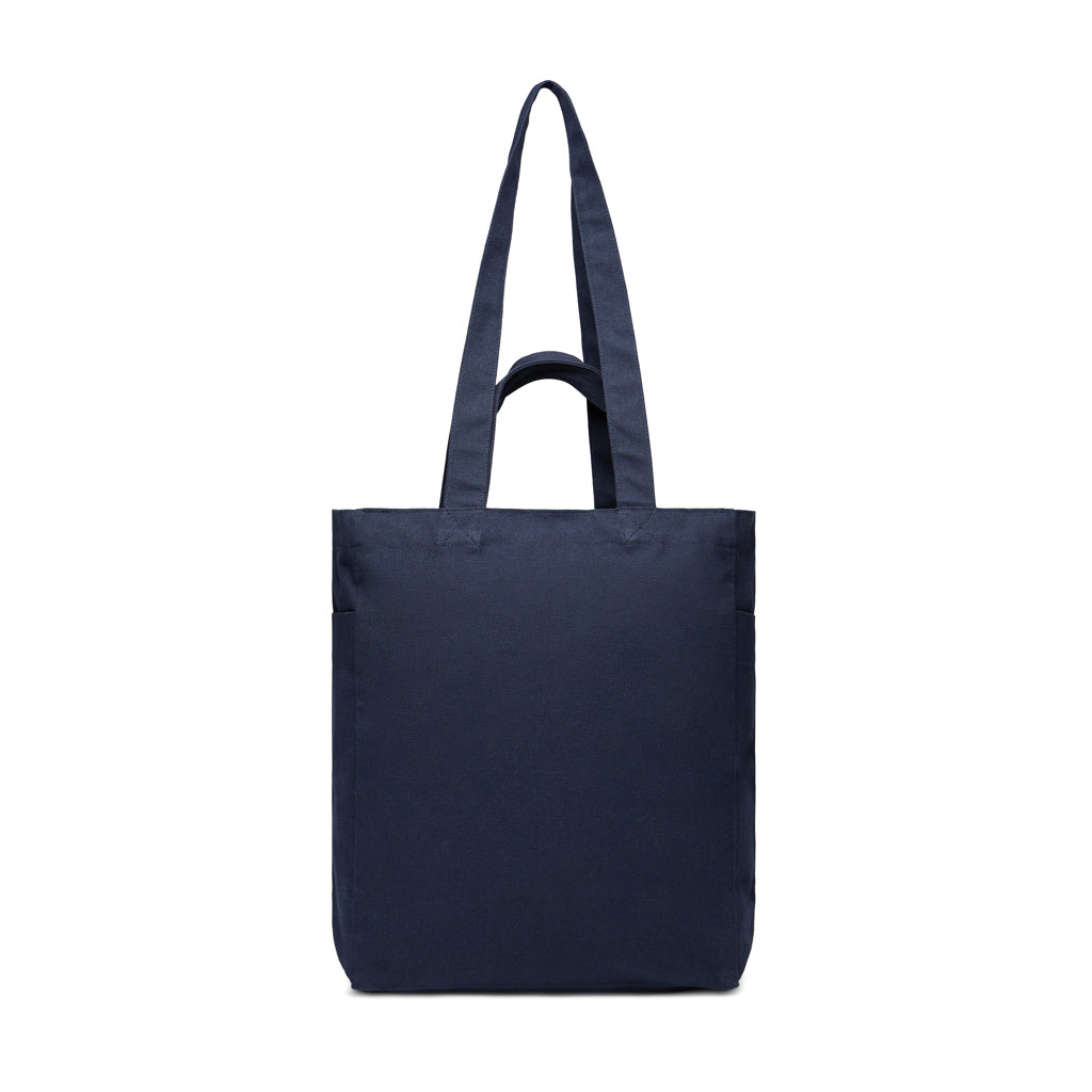VINGA Hilo AWARE™ recycled canvas zip tote - Navy