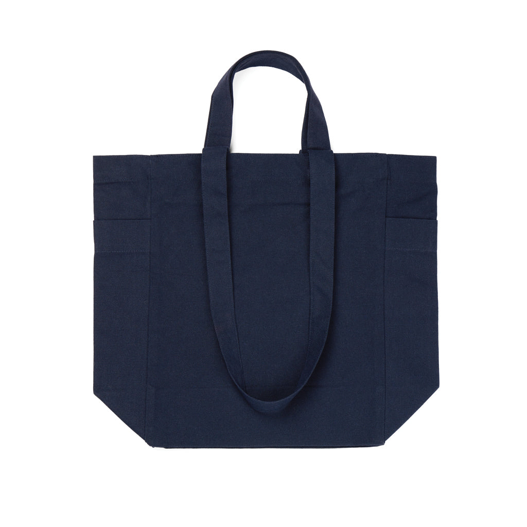 VINGA Hilo AWARE™ recycled canvas zip tote - Navy