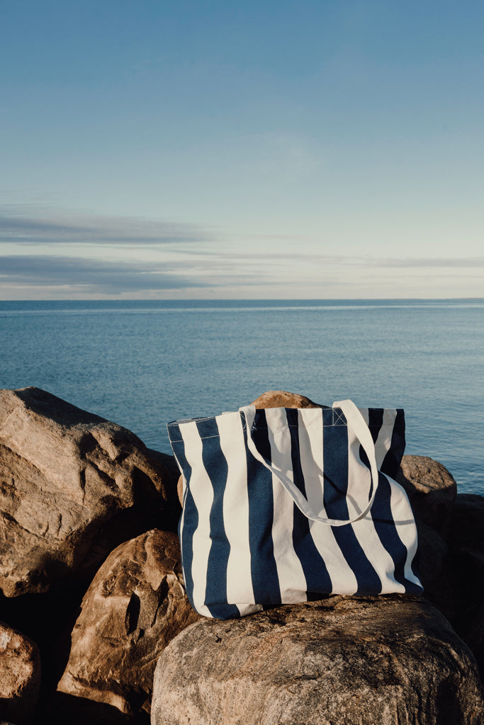 VINGA Lagoa GRS beach bag - Navy