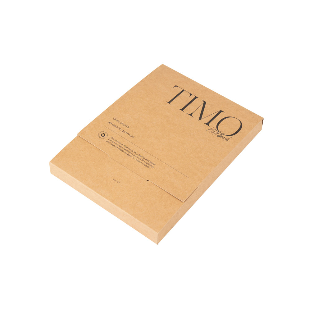 VINGA Timo PU RCS RPET notebook - Black