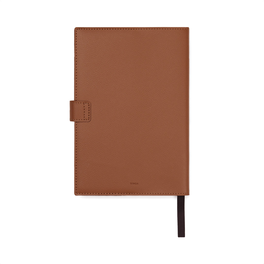 VINGA Timo PU RCS RPET notebook - Brown