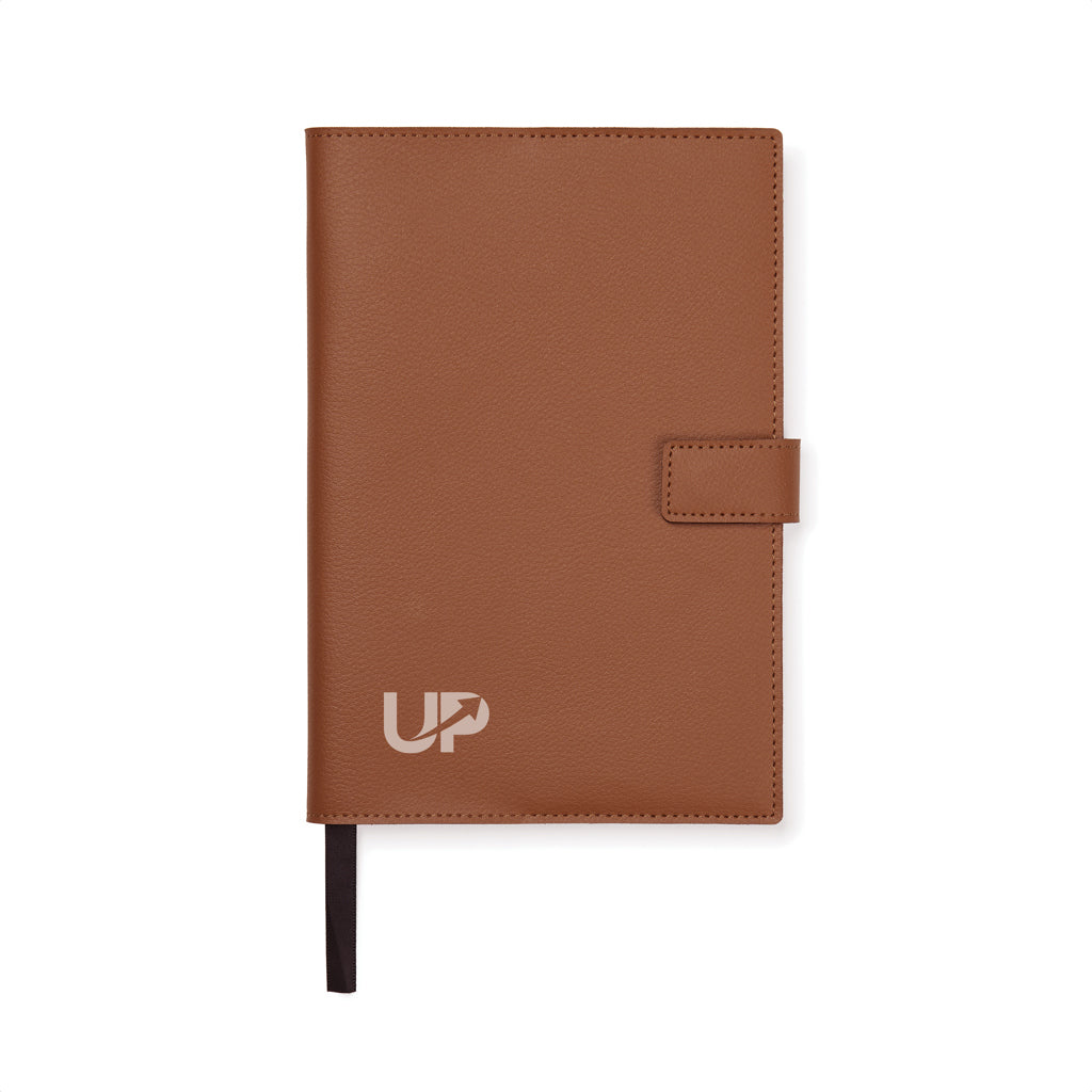 VINGA Timo PU RCS RPET notebook - Brown