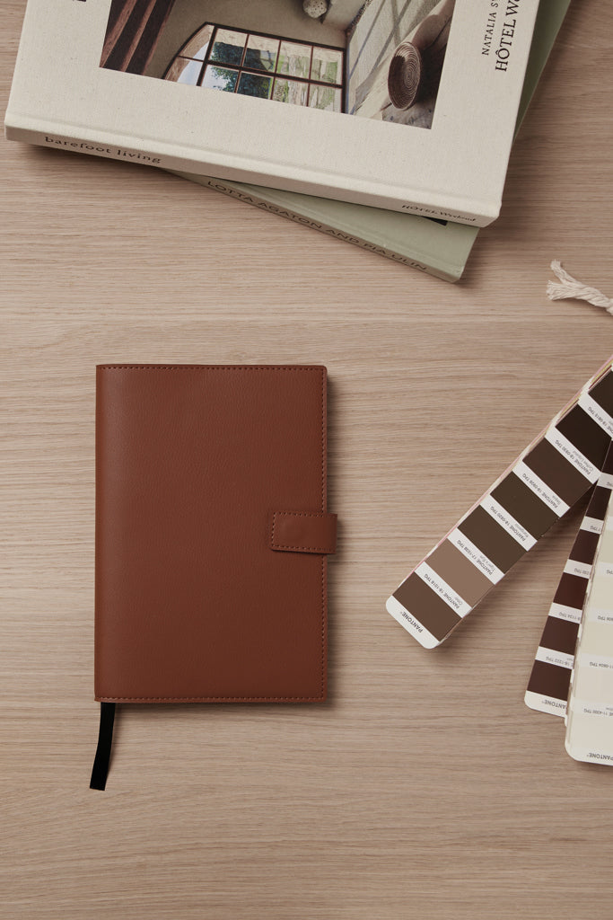 VINGA Timo PU RCS RPET notebook - Brown